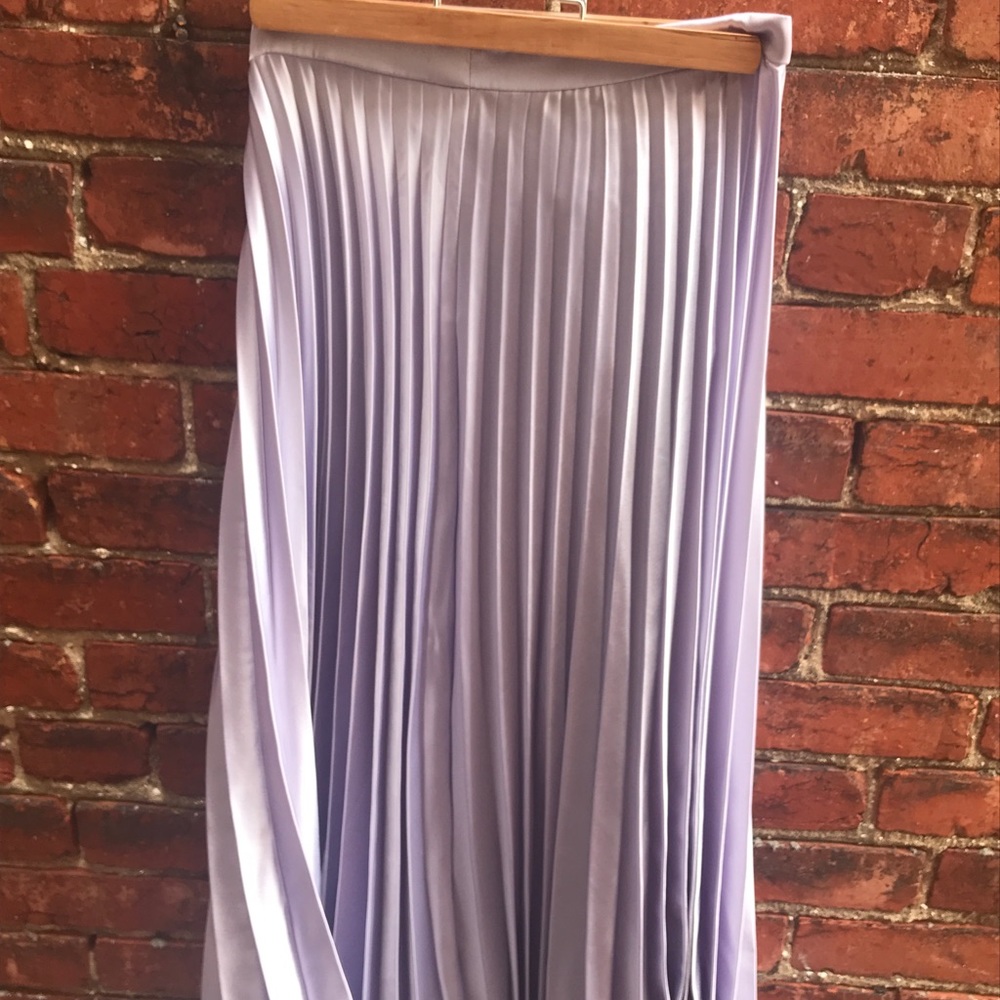 NWT asos lilac Plissee skirt